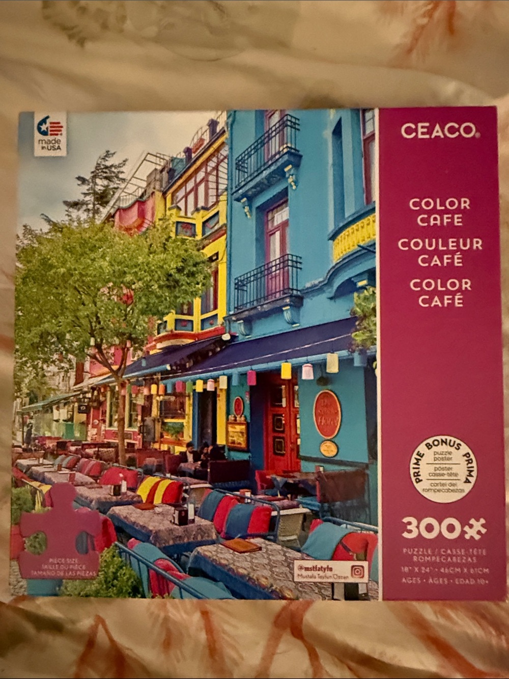 Ceaco Color Café 300-Piece Jigsaw Puzzle - Vibrant Multicolor